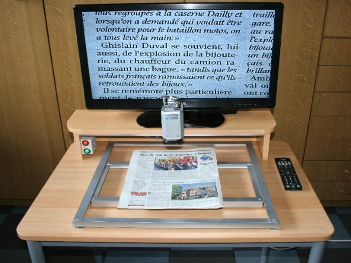 vidéo loupe malvoyant